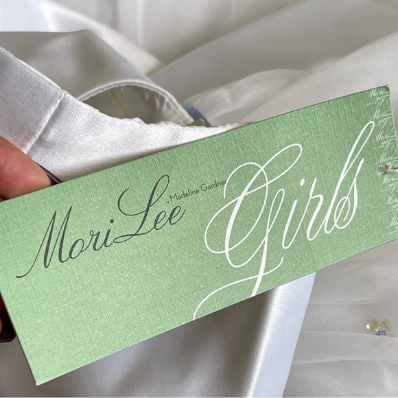 Mori Lee by Madeline Gardner Girls Flower Girl Special Occasion Dress Size 5/6 - Picture 11 of 11